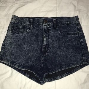 Jean stretch shorts